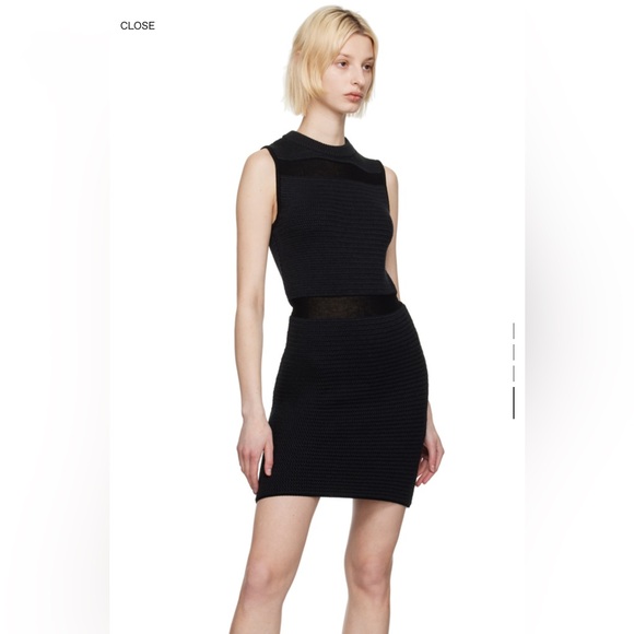 Hugo Black Paneled Minidress - Picture 3 of 5